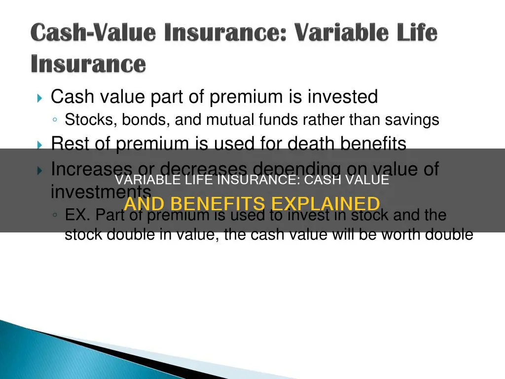 does variable life insurance have a cash value