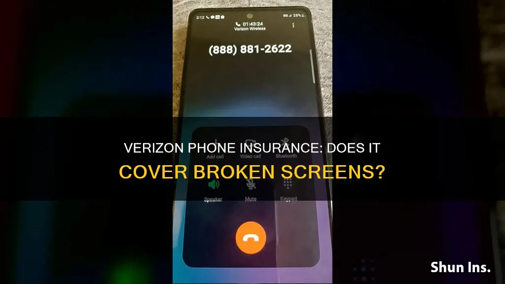 does verizon phone insurance c9ver broken screen