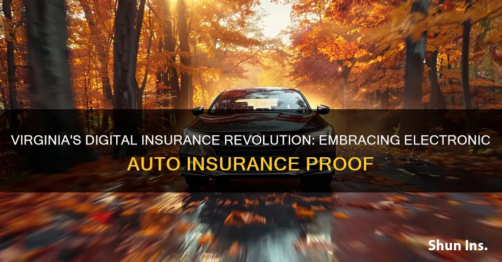 does virginia accept electronic proof of auto insurance