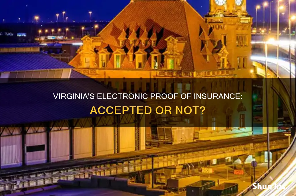 does virginia allow electronic proof of insurance
