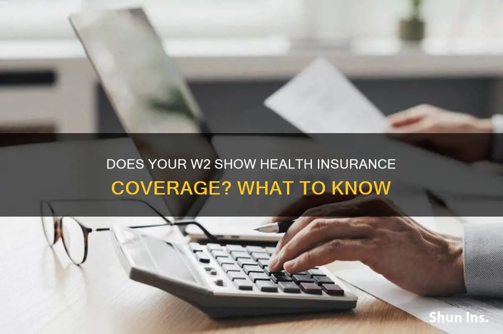 does w2 show health insurance