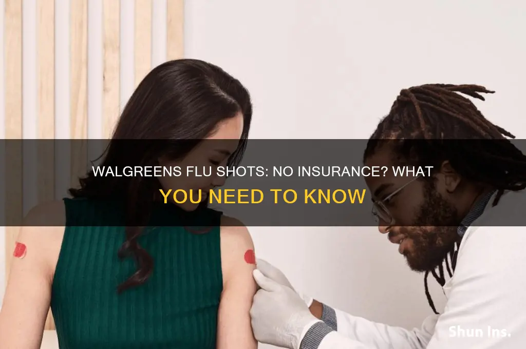 does walgreen except no insurance for flu shots