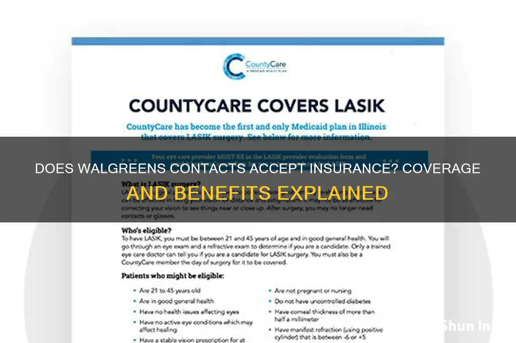 does walgreens contacts honor insurance