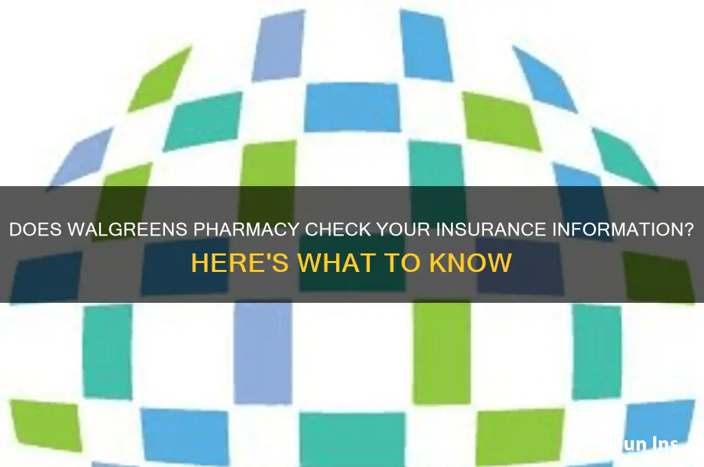 does walgreens pharmacy look at your insurance information