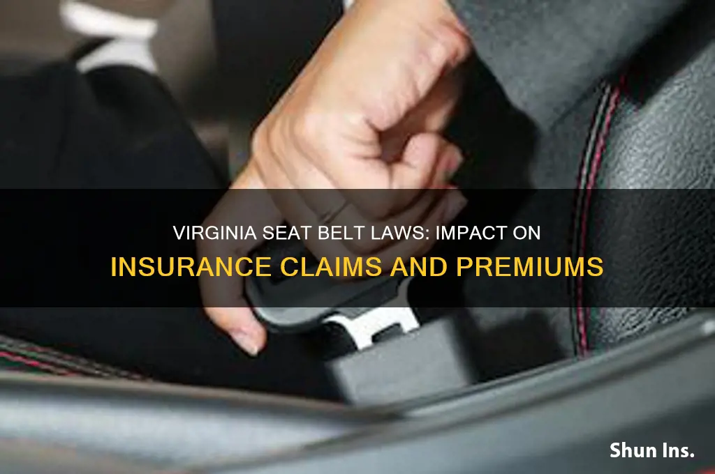 does wearing not wearing a seat belt in virginiaeffect insurance