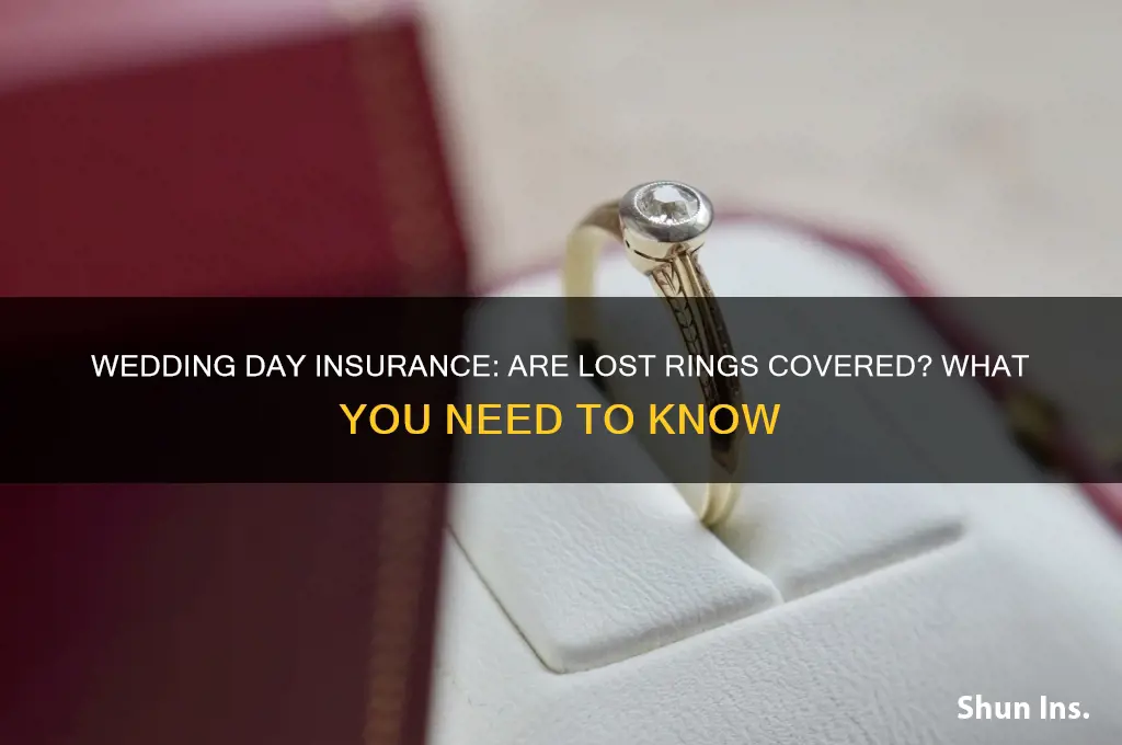 does wedfing day insure lost rings