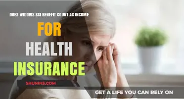Does Widow's SSI Benefit Count as Income for Health Insurance?