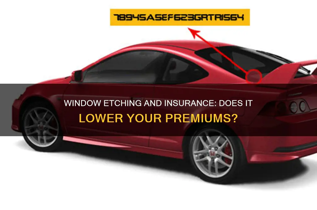 does window etching reduce insurance