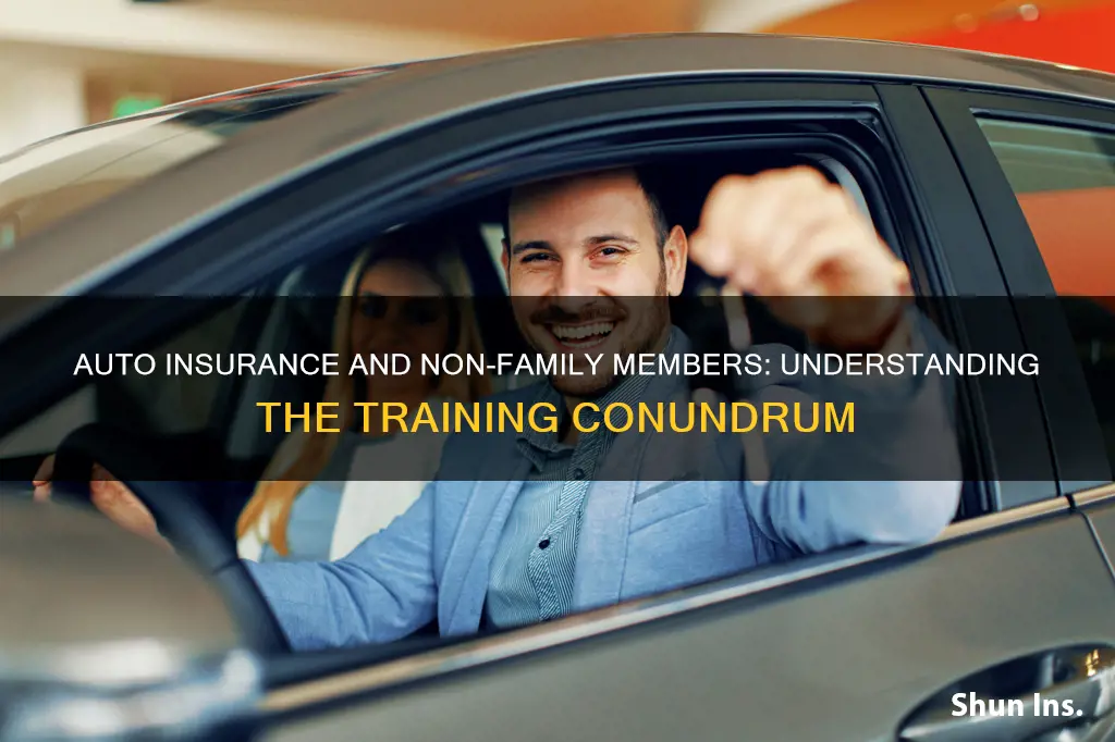 does your auto insurance cover a non-family member training