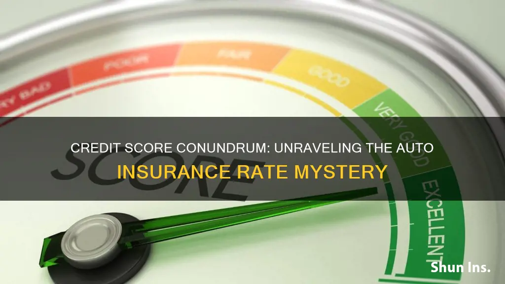 does your credit score affect your auto insurance rate