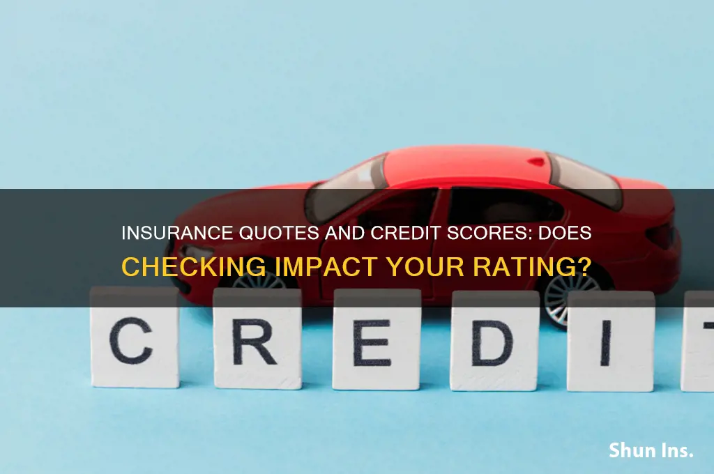does your credit score drop when insurance quoted