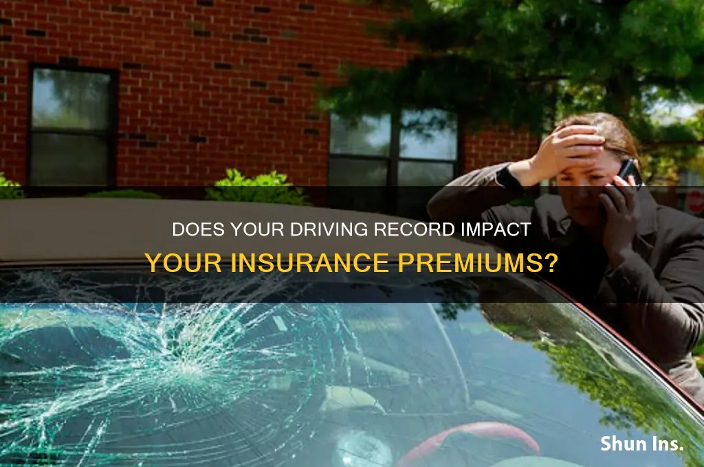 does your drving record show your insurance