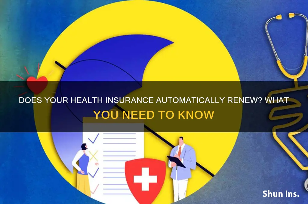 does your health insurance automatically renew