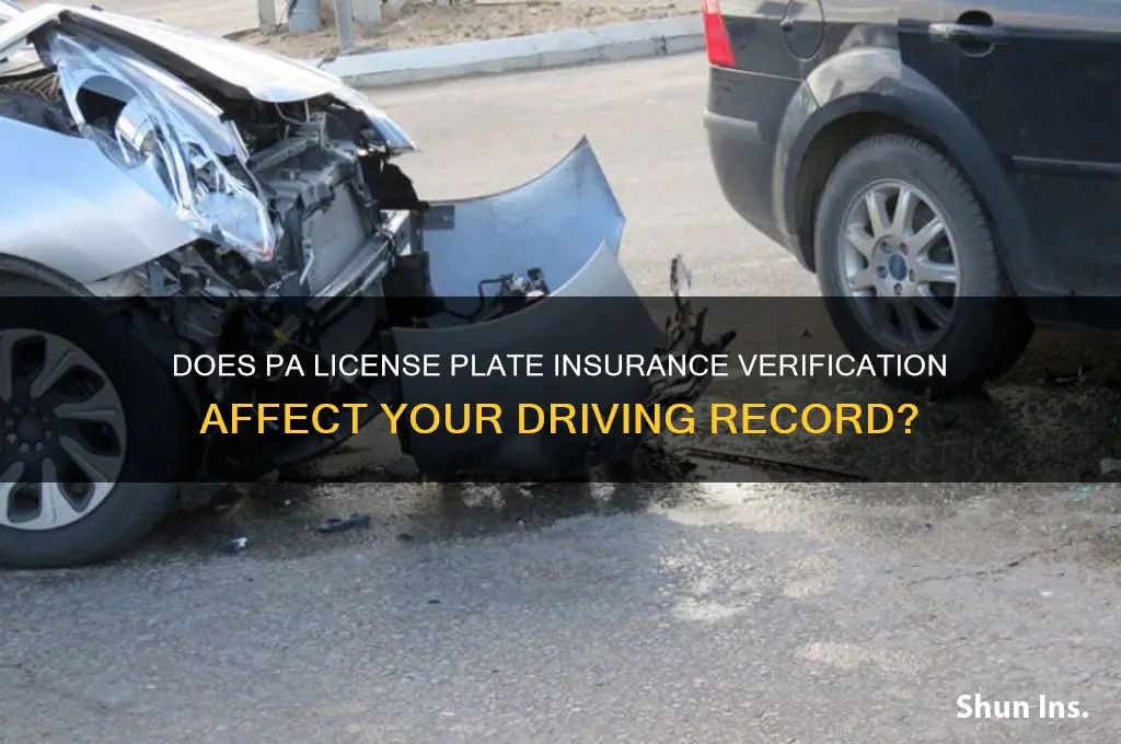 does your insurance come up on your plates in pa