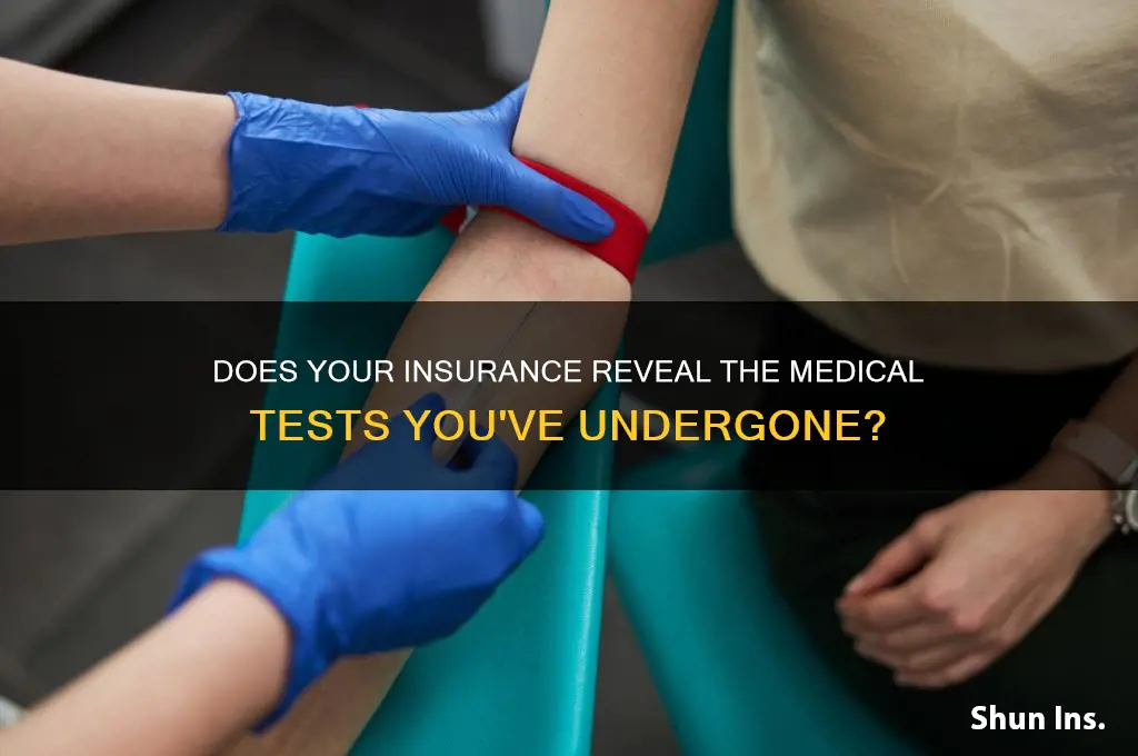 does your insurance show the test you took