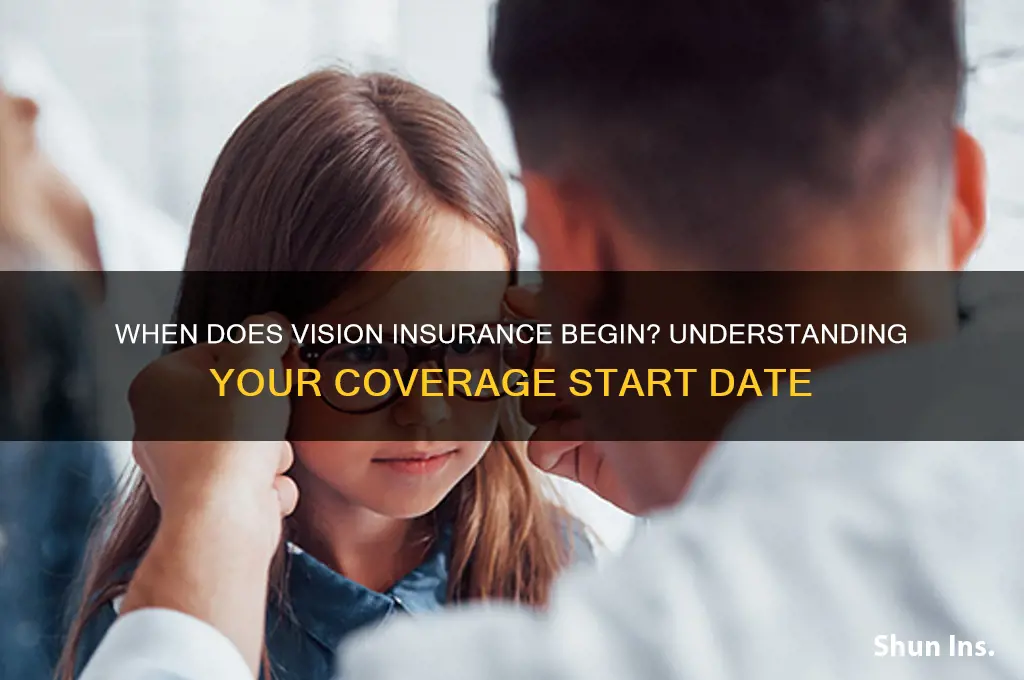 does your vision insurance start the first of the year