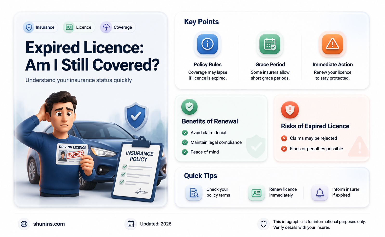 am i insured if my driving licence has expired