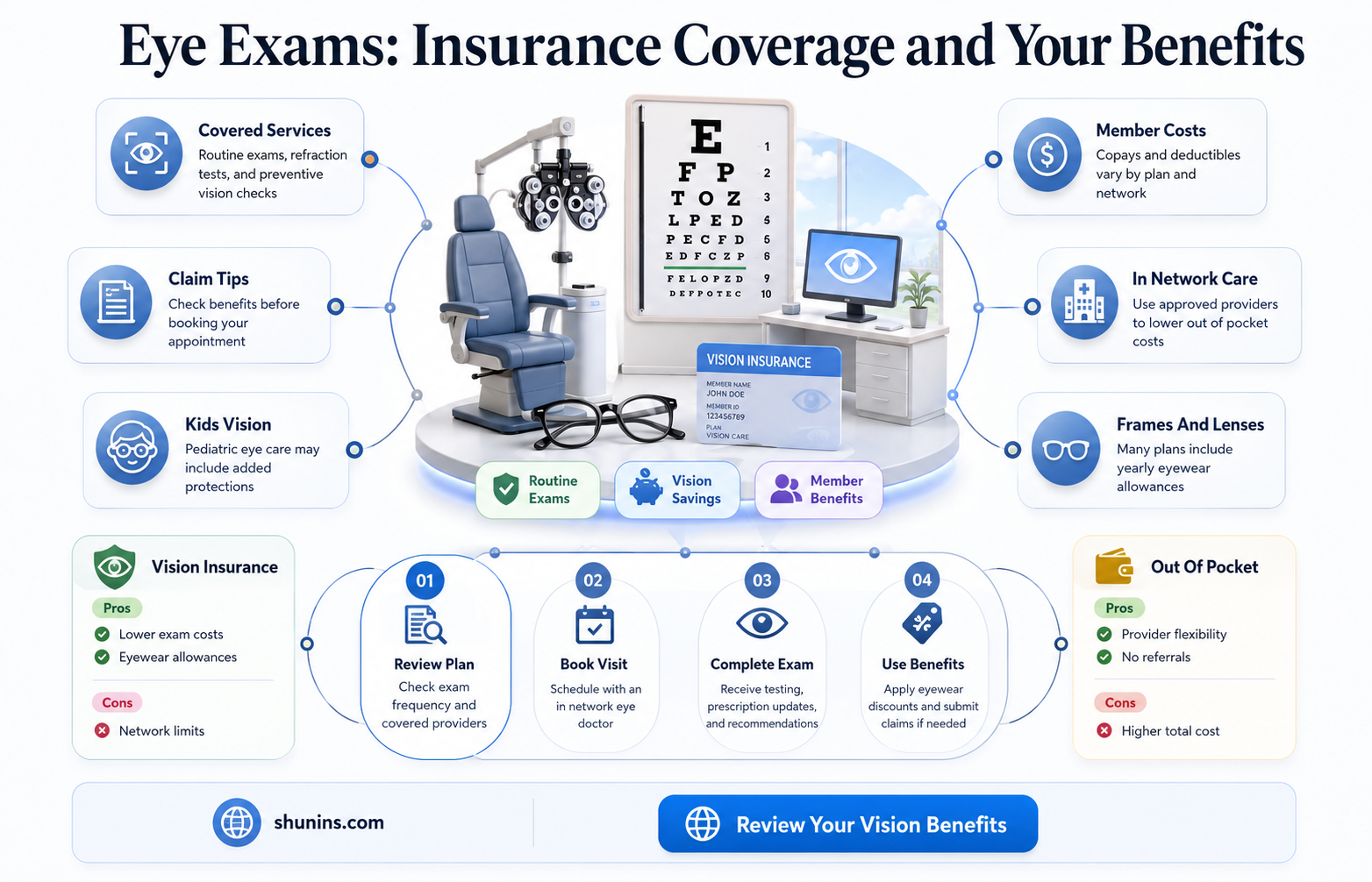 are eye exams free with insurance