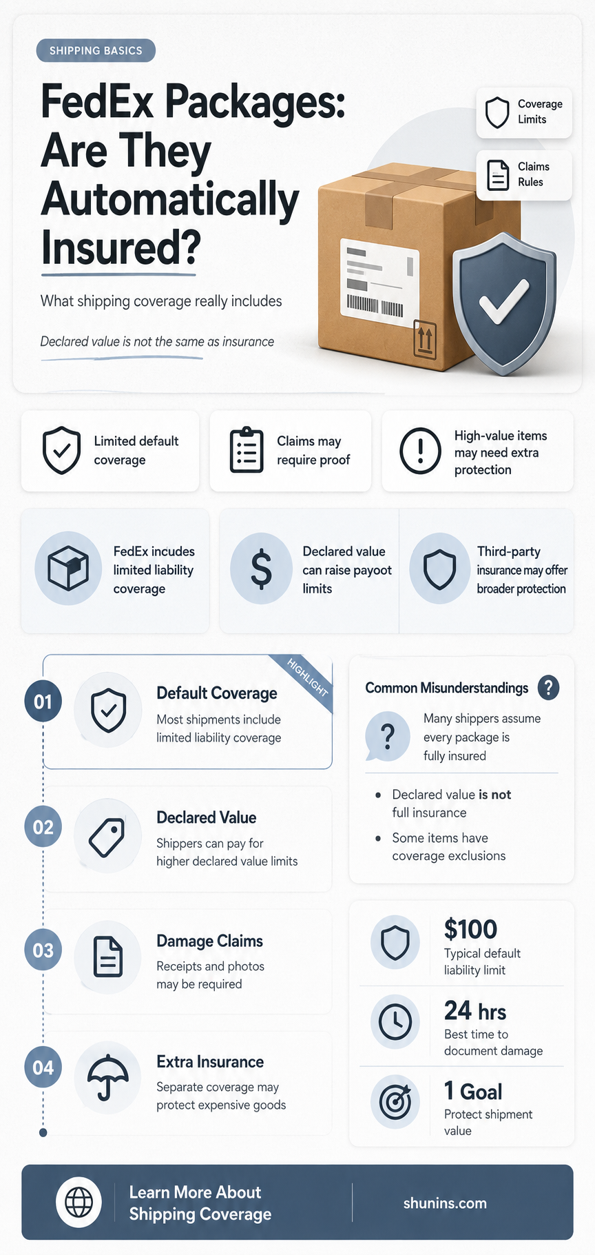 are fedex packages automatically insured