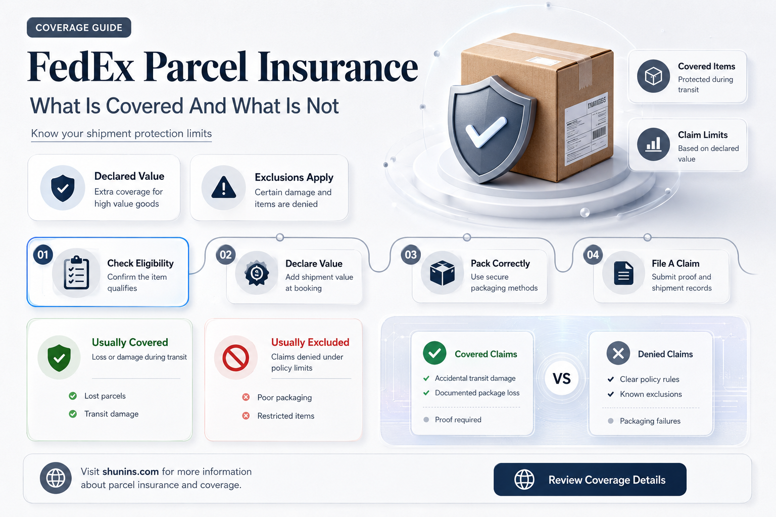 are fedex parcels insured