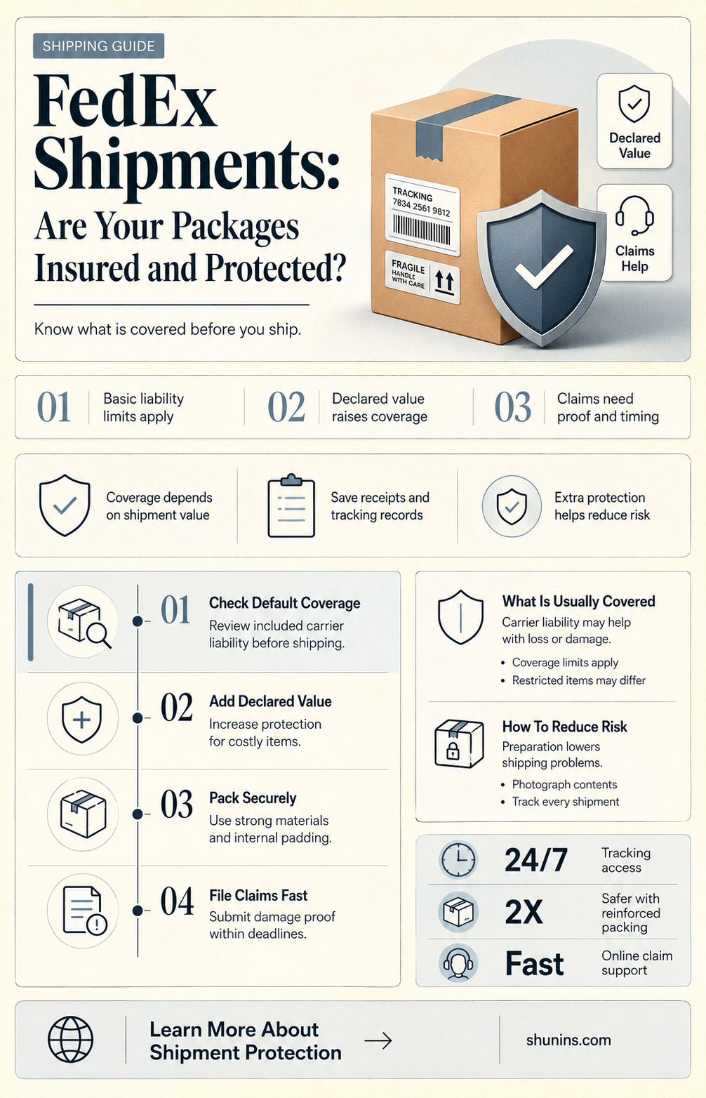 are fed ex shipments insured
