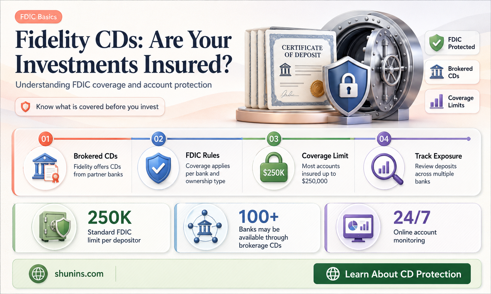 are fidelity cds insured