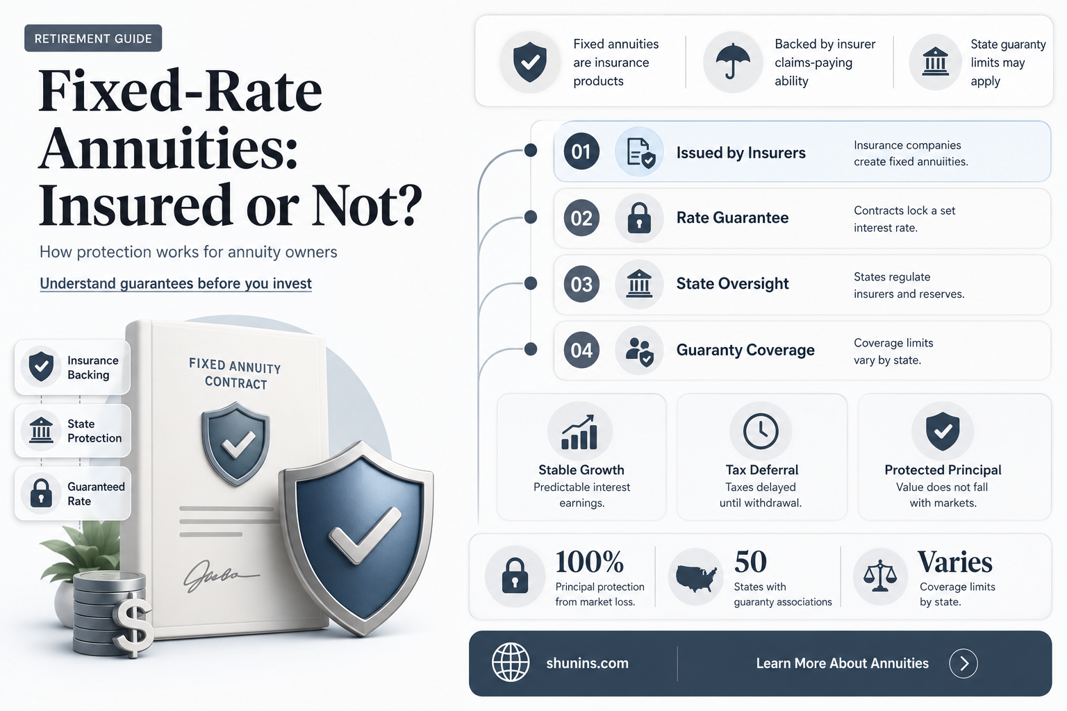 are fixed rate annuities insured