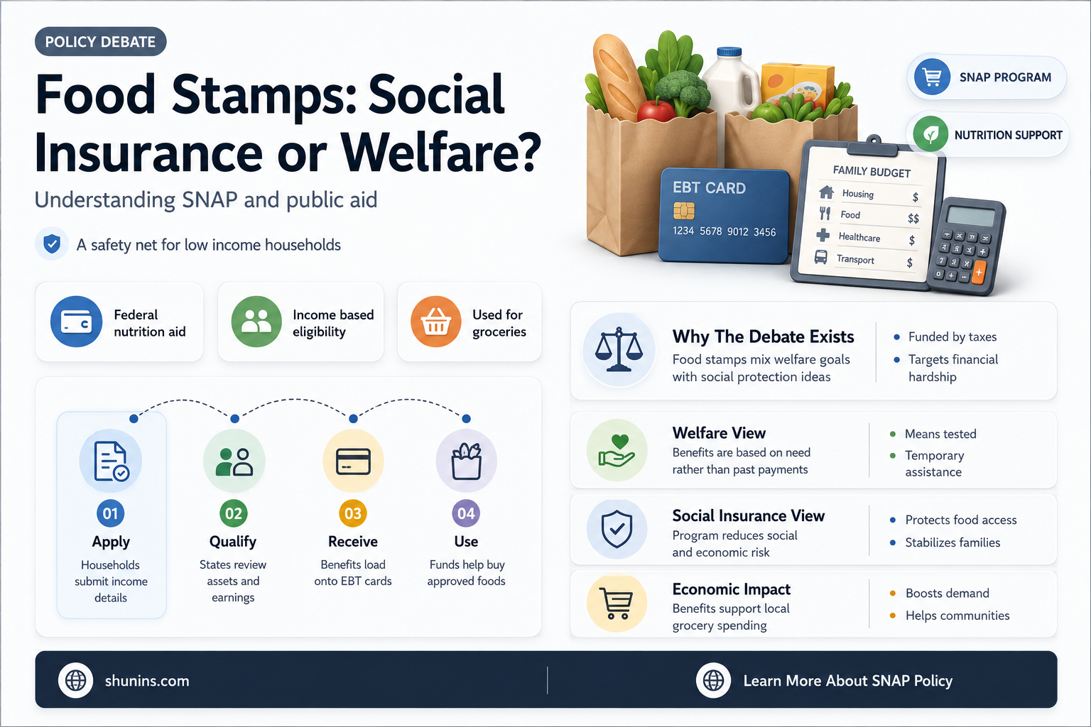 are food stamps considered social insurance