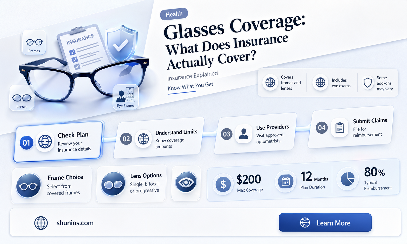 are glasses free with insurance
