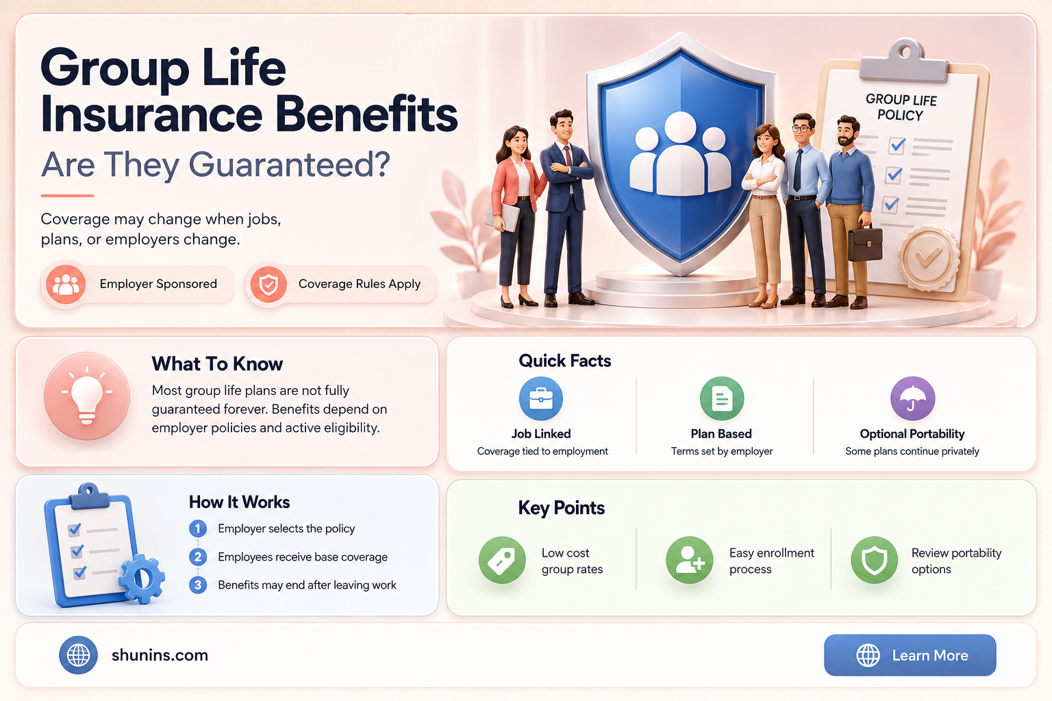 are group life insurance guaranteed