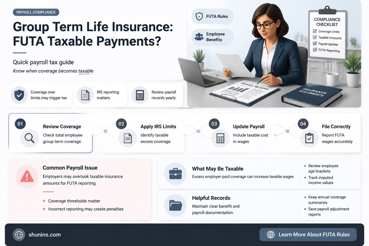 are group term life insurance payments taxable for futa purposes