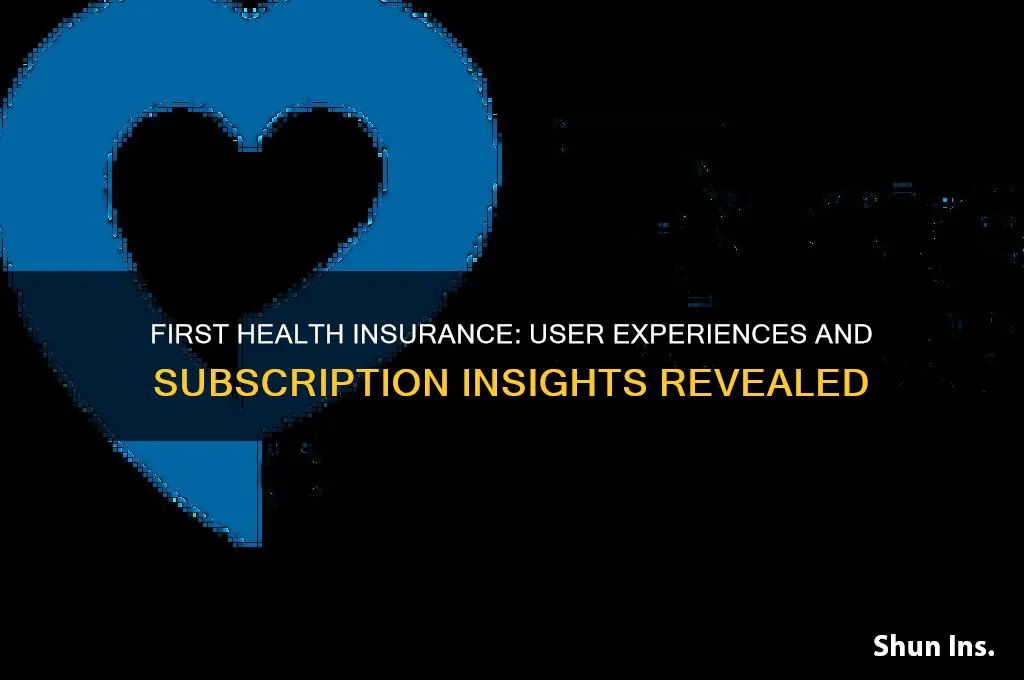 has anyone subscribed to health insurance through first health