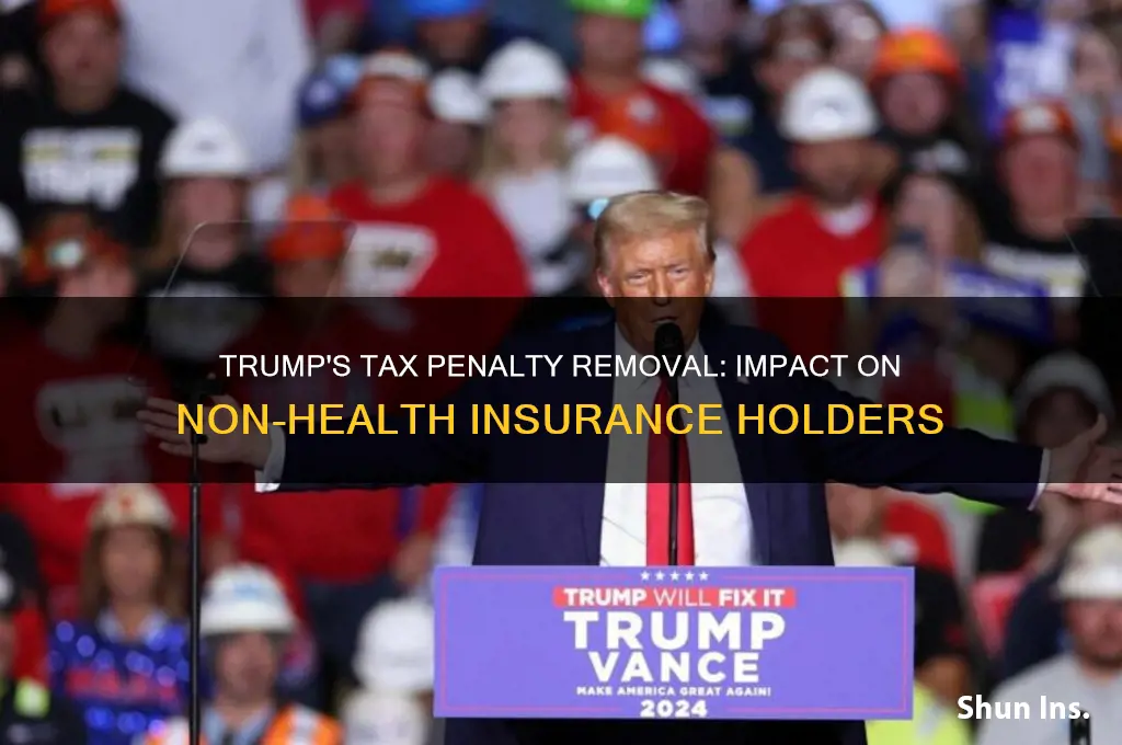 has trump removed the non health insurance tax penality