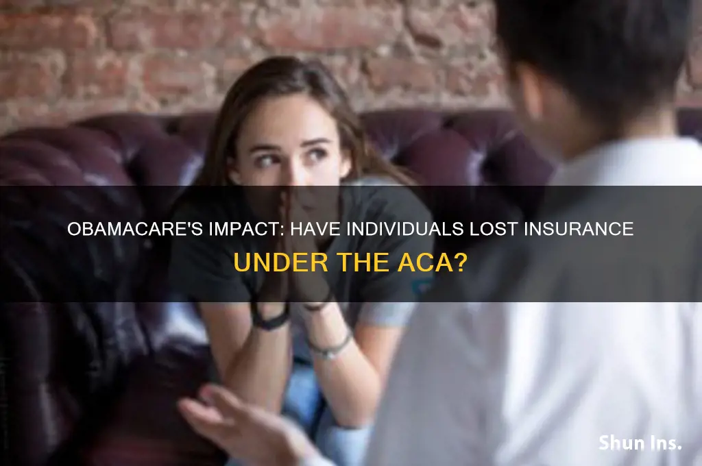 have individuals lost insurance due to obamacare
