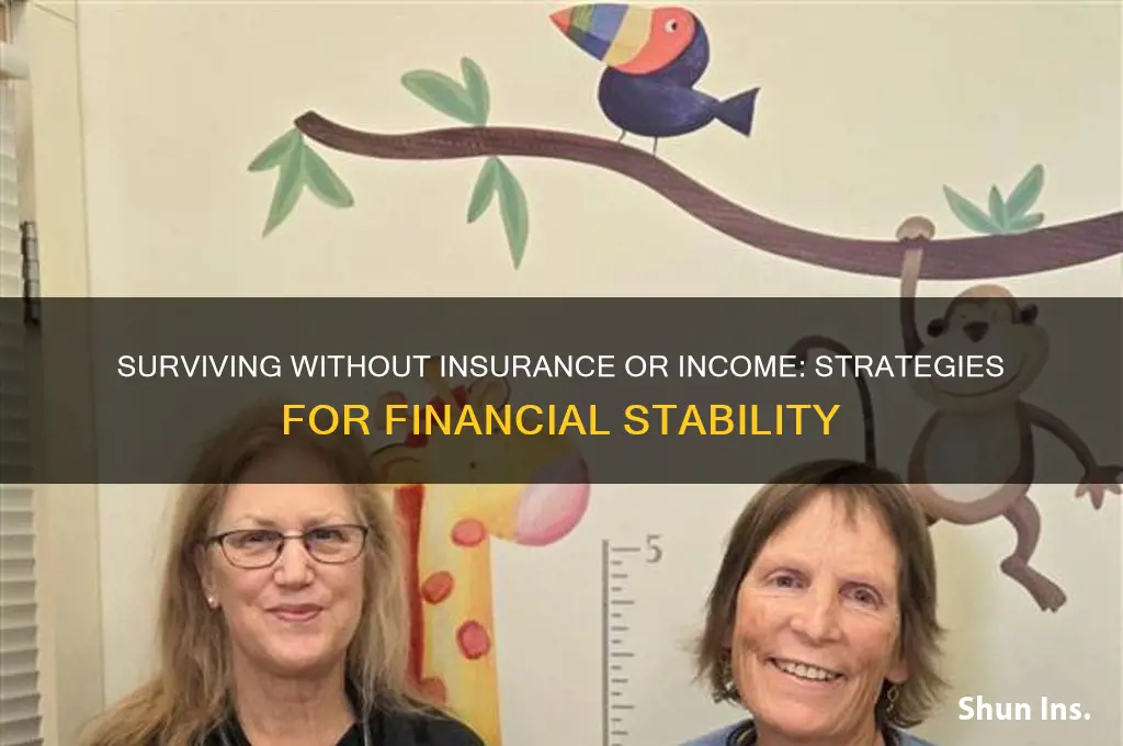 have no insurance and no income