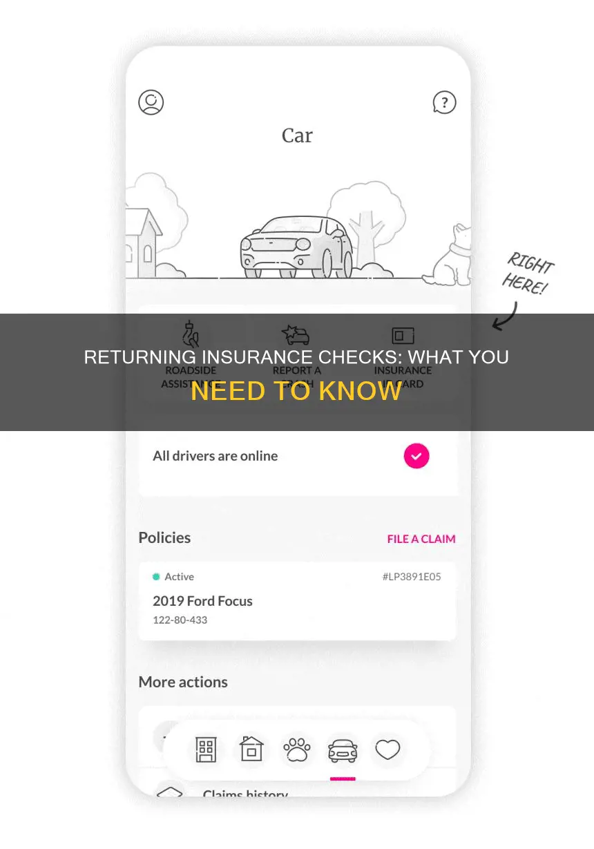 have to return insurance check