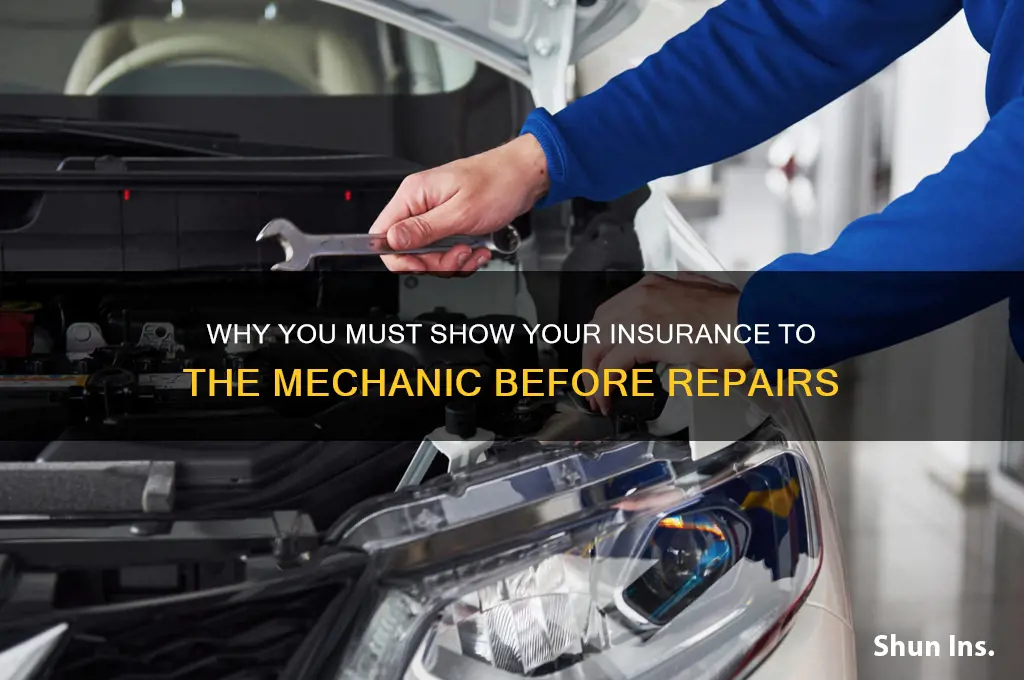 have to show insurance to mechanic