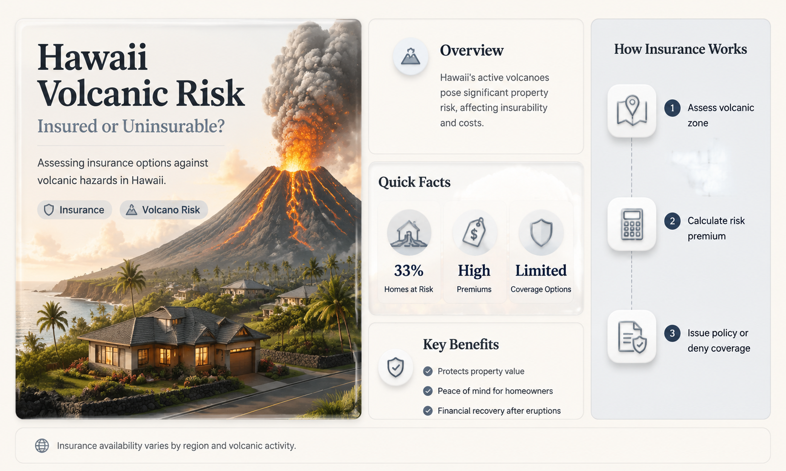 are hawaiian homeowners able to get insurance against volcanic damage