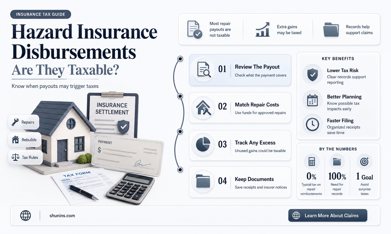 are hazard insurance disbursements taxable