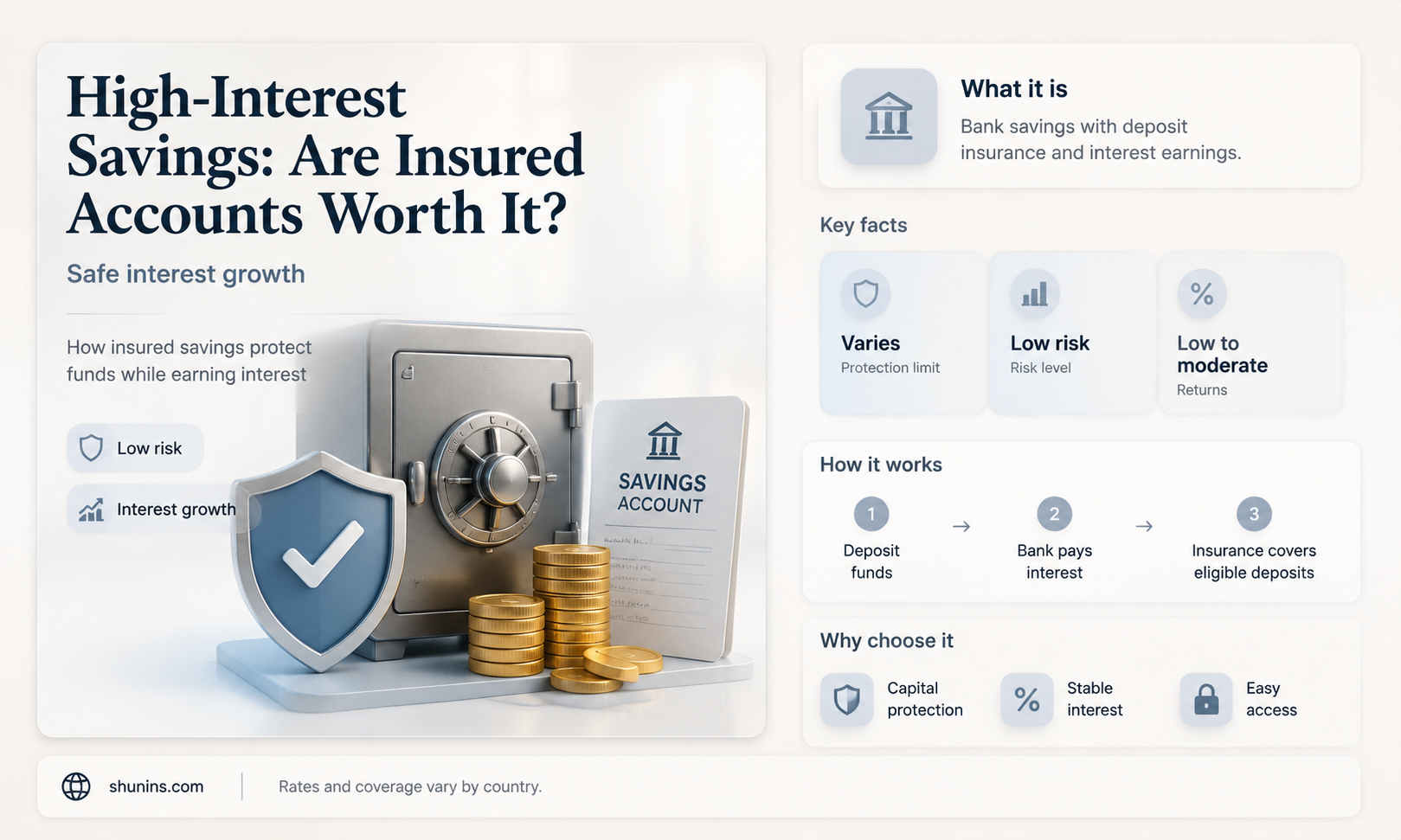 are high interest savings accounts insured