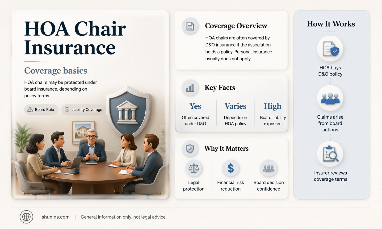 are hoa committee chairmen insured