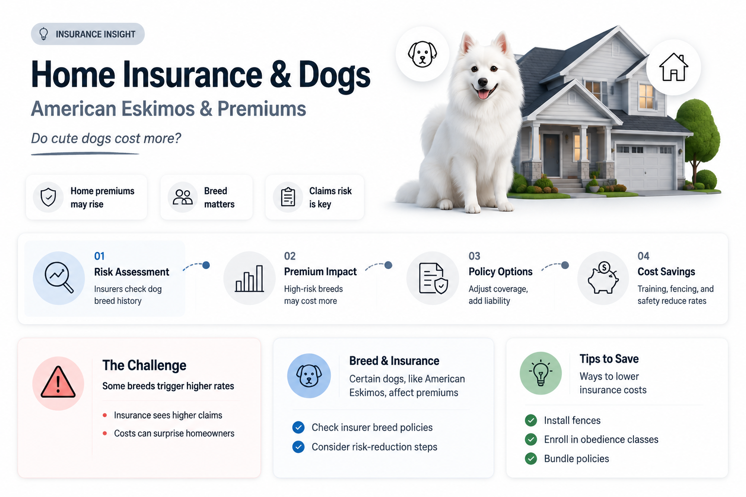 are american eskimo dogs make you have higher homeowner insurance