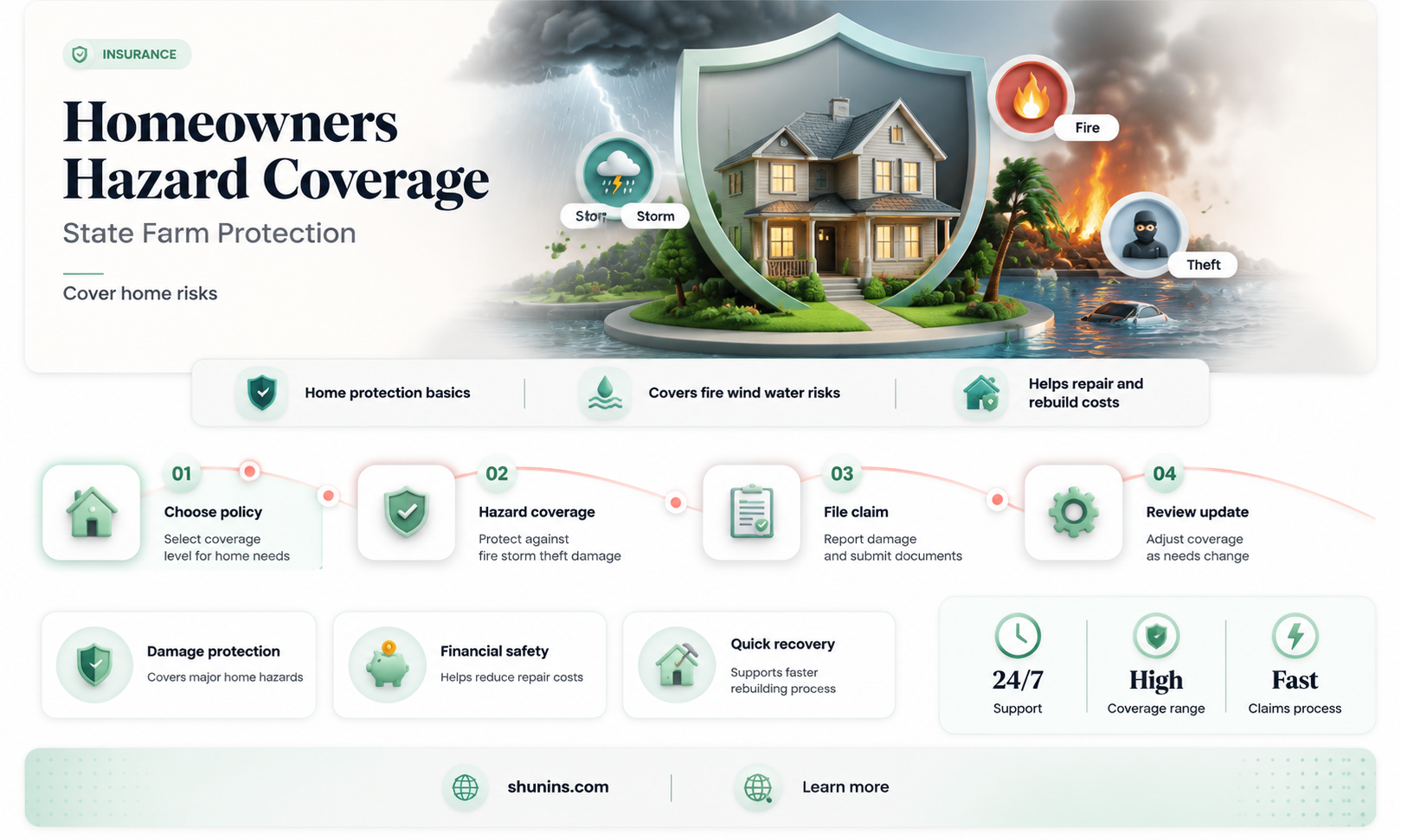 are homeowners insurance and hazard insurance the same for statefarm
