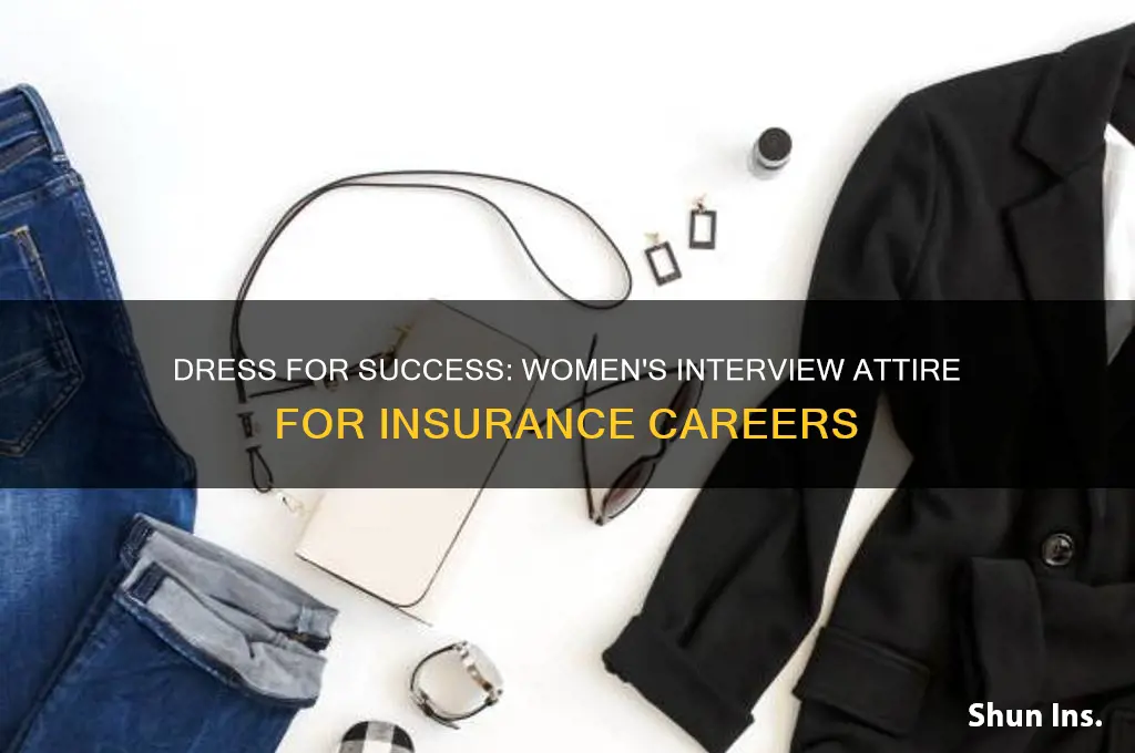 how a woman should dress for an insurance job interview