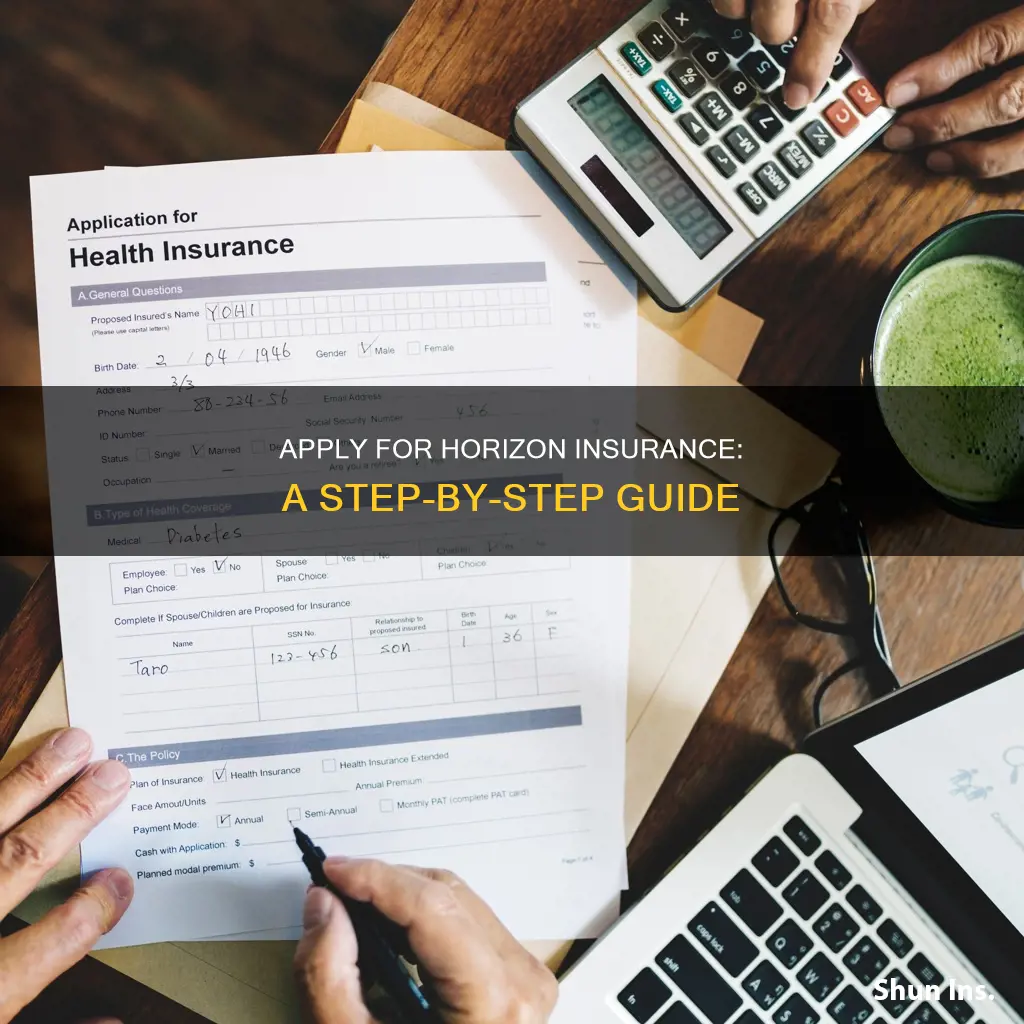 how apply for horizon insureance