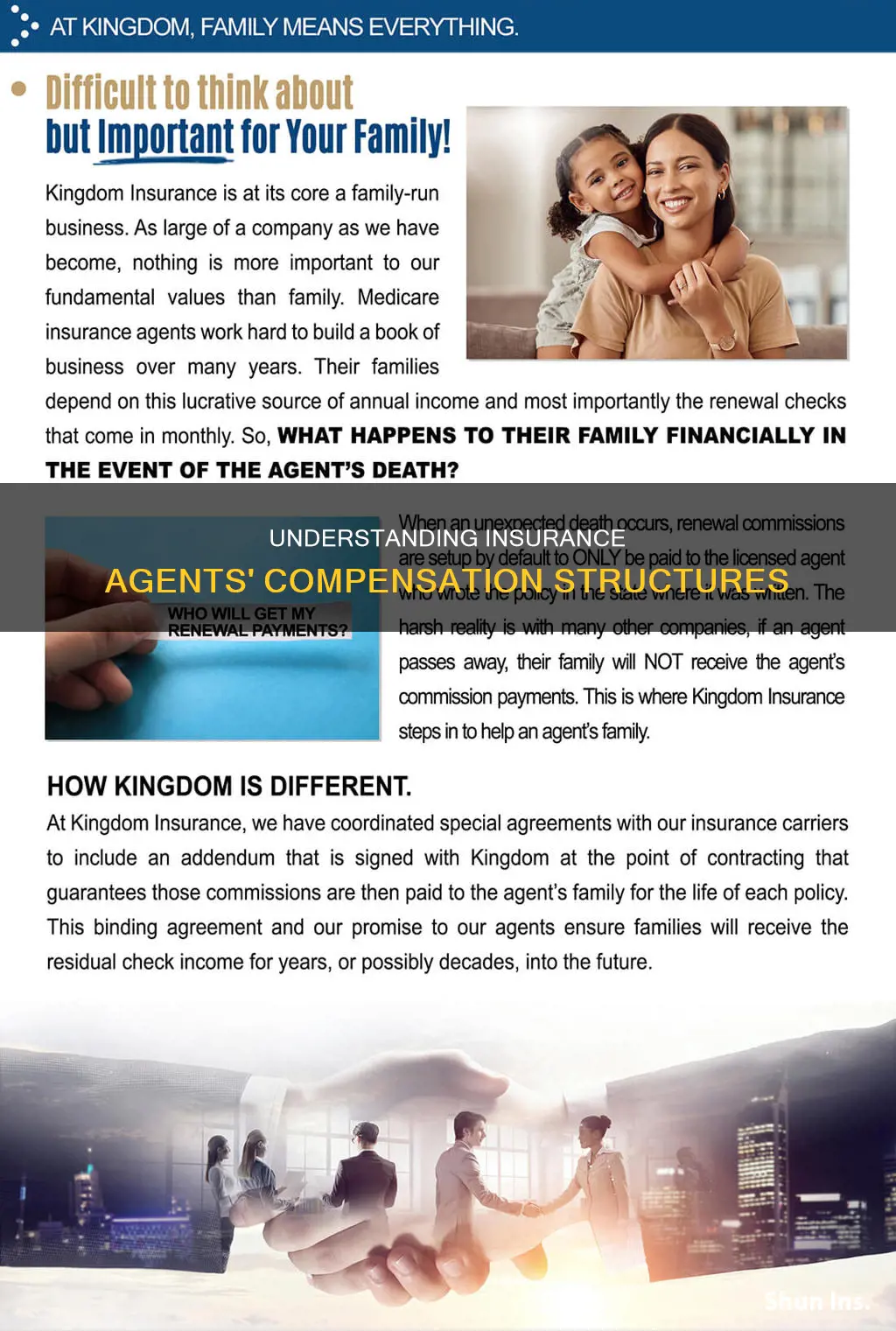 how are insurance agents paid
