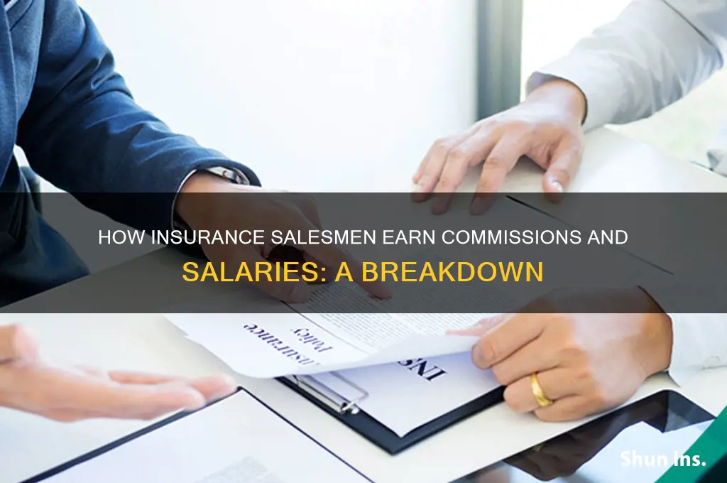 how are insurance salesman paid