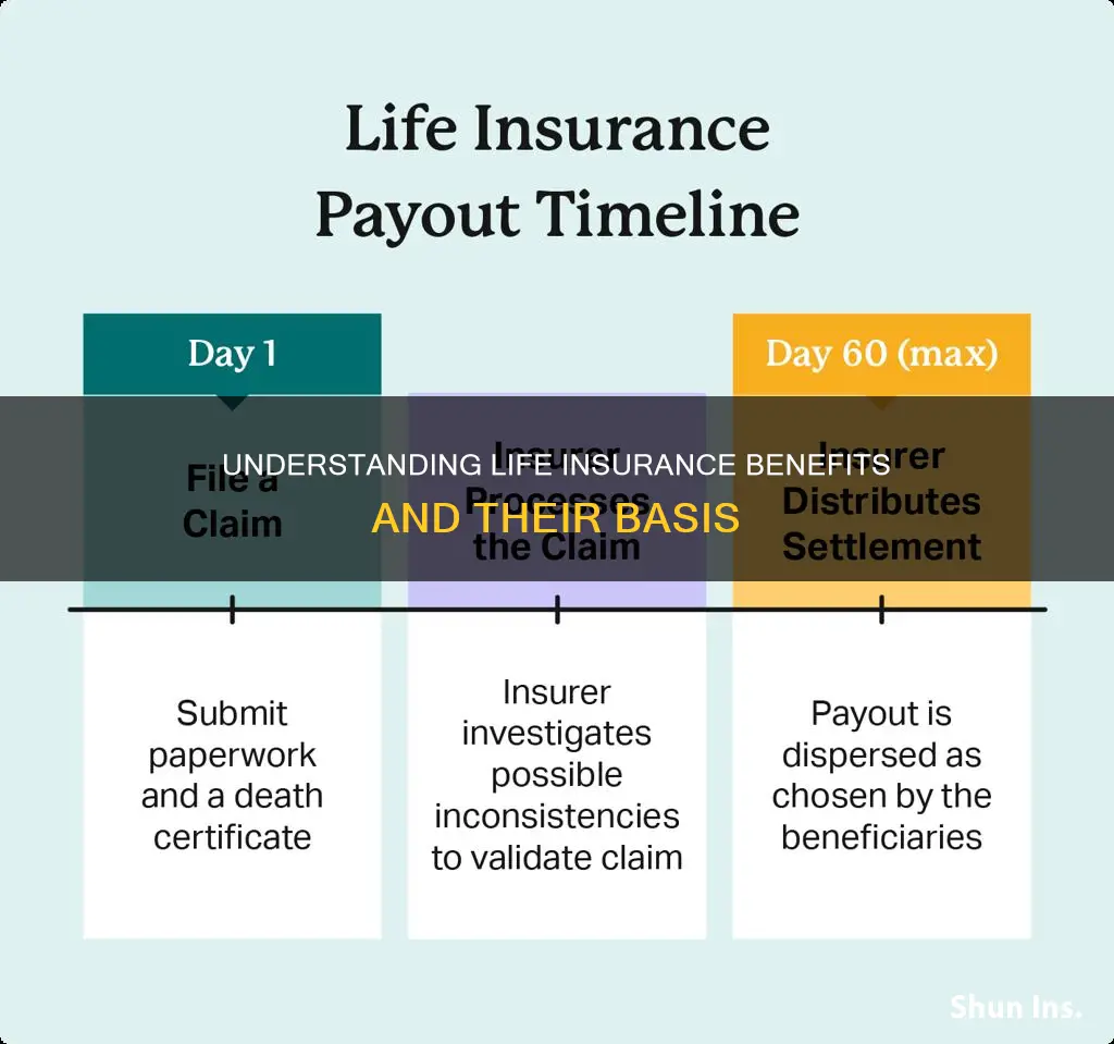 how are life insurance benefits based