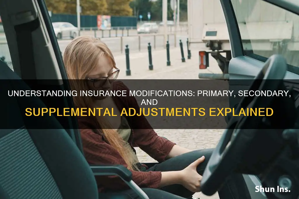 how are modifications made in primary secondary or supplemental insurance