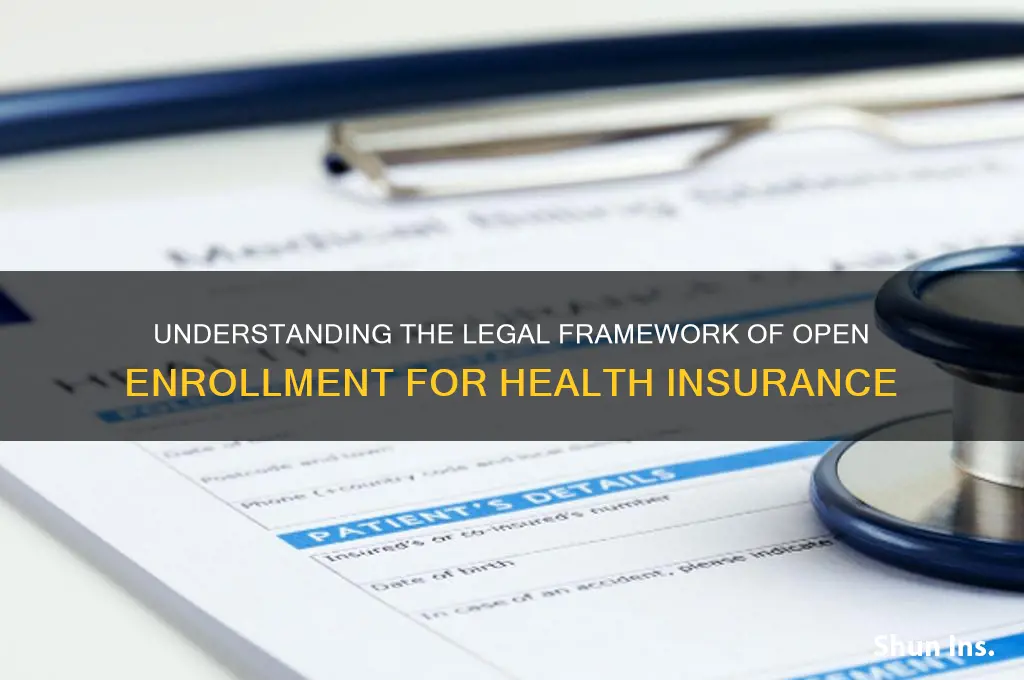 how are open enrollment periods for health insurance legal